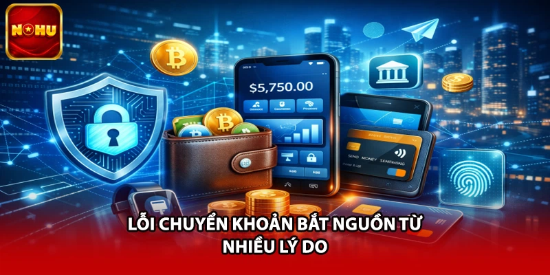 Lỗi chuyển khoản bắt nguồn từ nhiều lý do